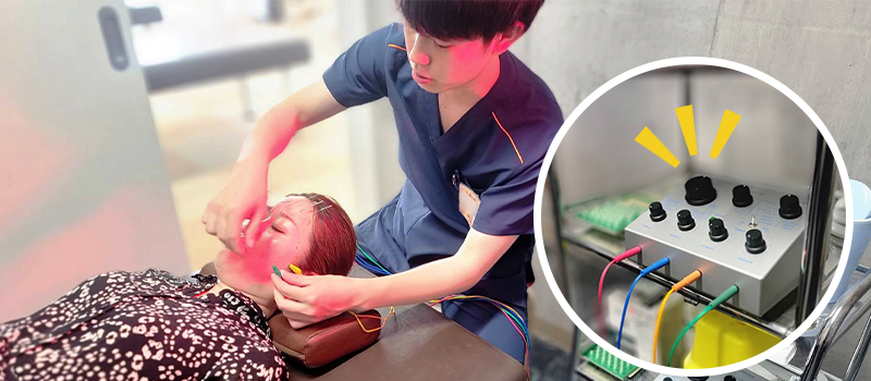 リフトアップの電気・鍼