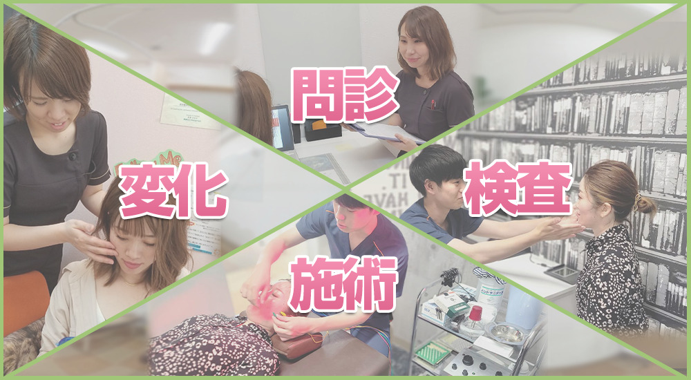 問診・検査・施術・変化