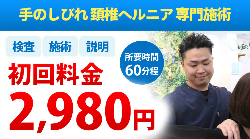 しびれオファー：2,980円