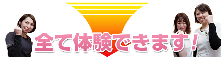 全て体験できます